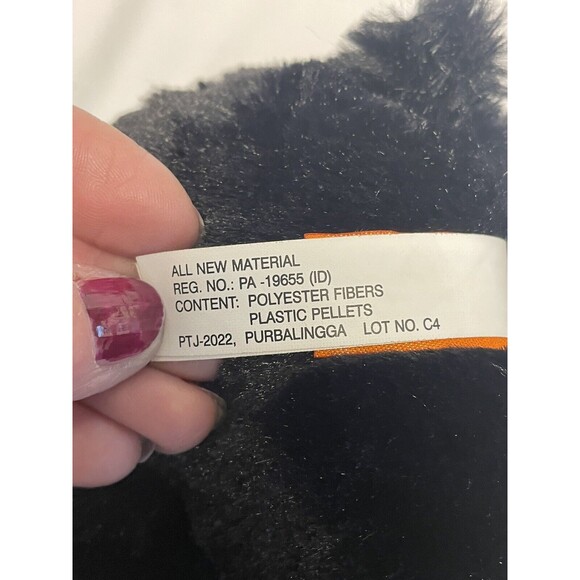 12" and 8” Soft Cuddly Sitting Black Bears Plush Aurora and Wild Republic Set - Picture 14 of 16